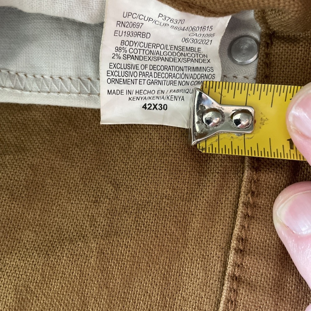 Dickies Duck Carpenter Pants Mens 42x30 Relaxed Fit Straight Leg Flex NEW - Picture 5 of 8